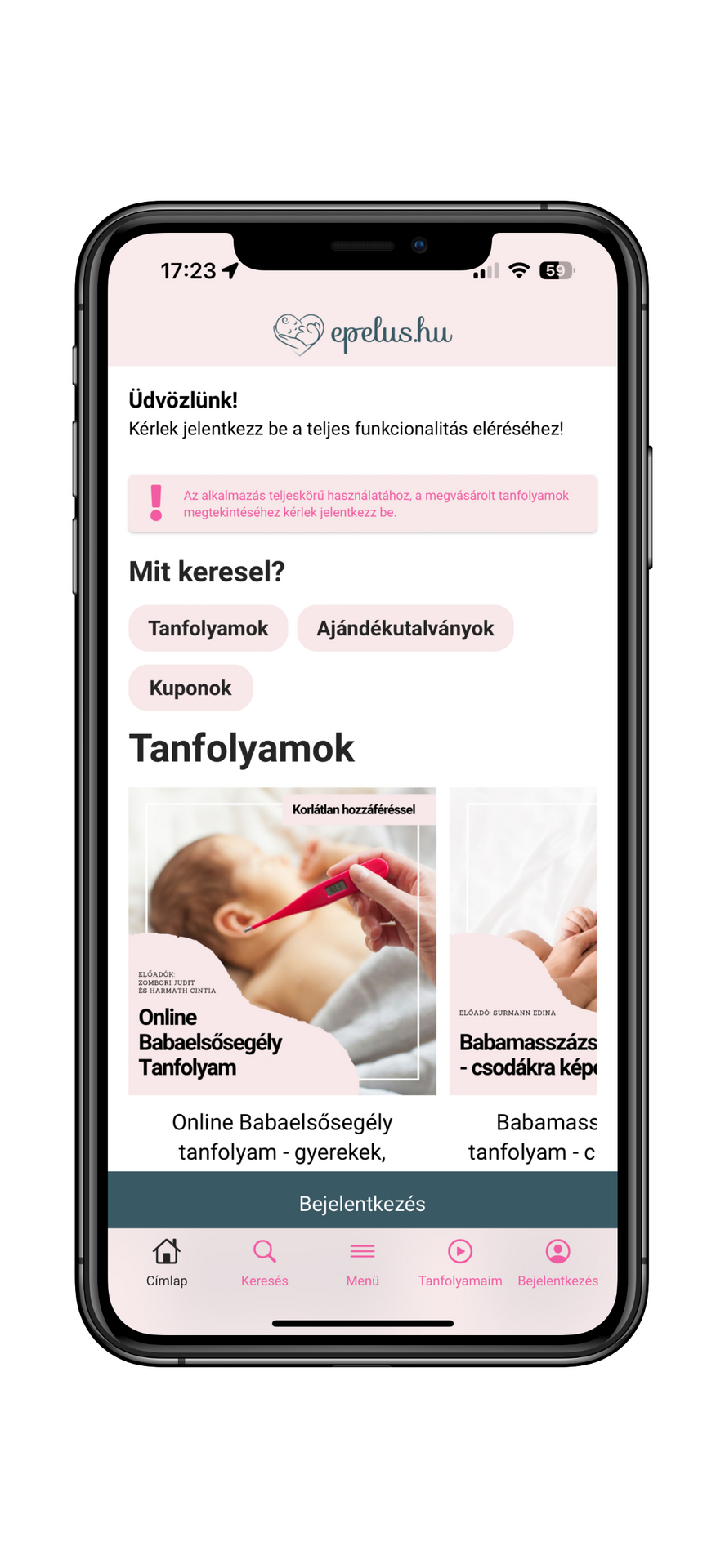 Epelus.hu Applikáció